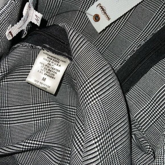 NWT Willow & Clay houndstooth jumpsuit size M - Picture 6 of 8